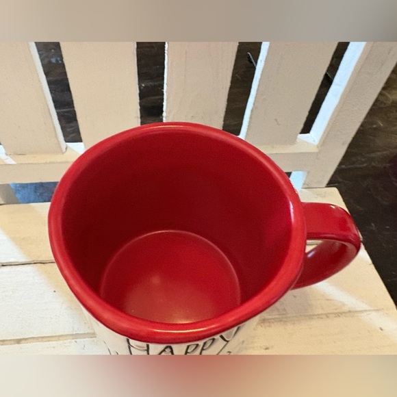 Rae Dunn Red and White Happy Holidays Mug - Picture 4 of 4